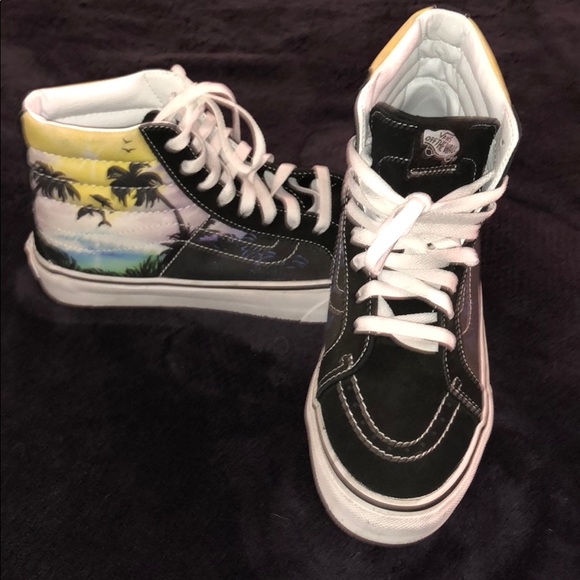 vans palm tree high tops